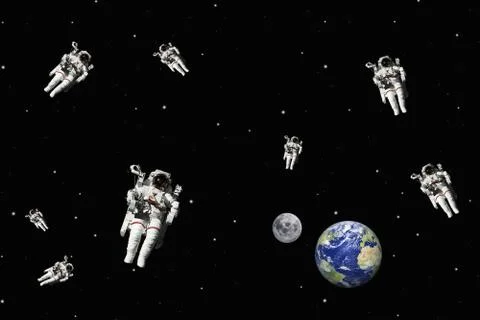 Astronauts 写真素材