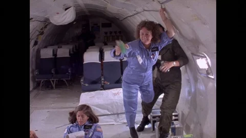 Astronauts training during pre-launch activity Stock Footage 94342377