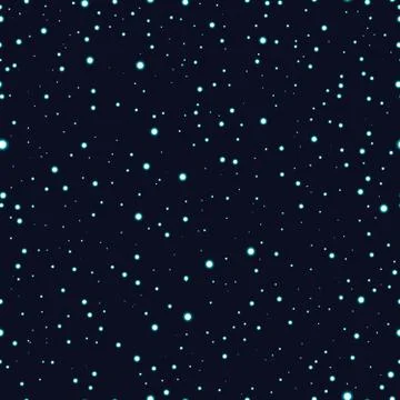 Astronnomic Art Space Seamless Pattern. Endless repeatable night sky background Stock Illustration