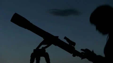 Astronomer Stock Footage 11059193