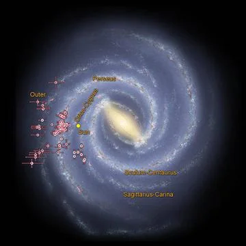 Astronomers using data from NASA s WISE are helping to trace the shape of ... Stock Photos