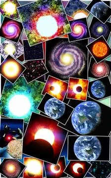 Astronomical background Stock Illustration