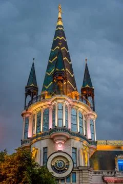 Astronomical clock, Batumi Stock Photos