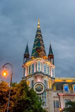 Astronomical clock, Batumi Foto stock