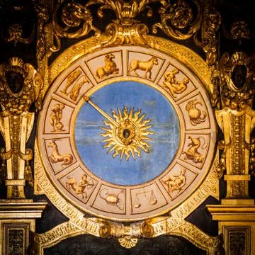 Astronomical Clock detail Foto stock