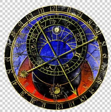 Astronomical clock Stock Illustration