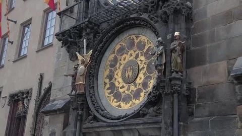 Astronomical Clock Orloj Stock Footage 69235428