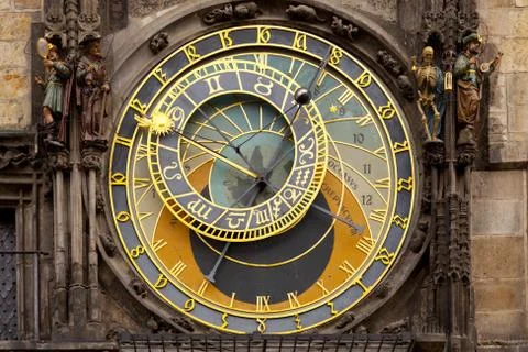 Astronomical clock Stock Photos