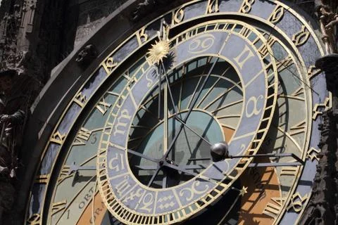 Astronomical clock Stock Photos
