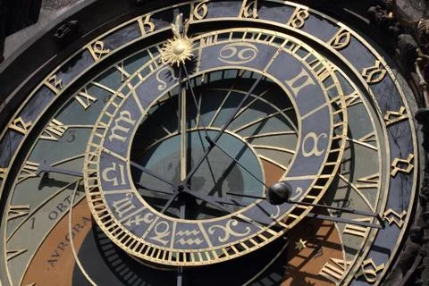 Astronomical clock Stock Photos
