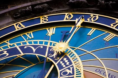 Astronomical clock Stock Photos