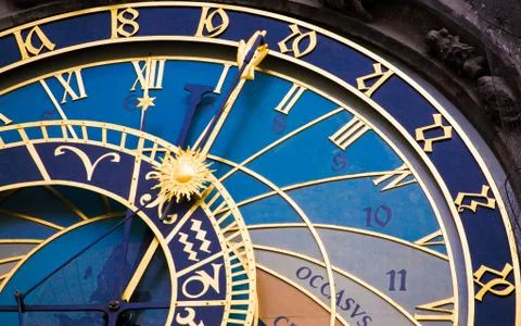 Astronomical clock Stock Photos