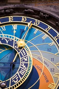 Astronomical clock Stock Photos