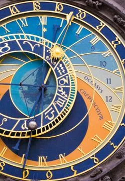 Astronomical clock Stock Photos