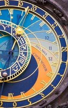 Astronomical clock Stock Photos