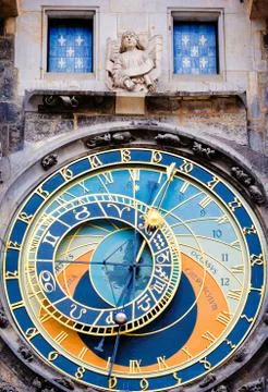 Astronomical clock Stock Photos