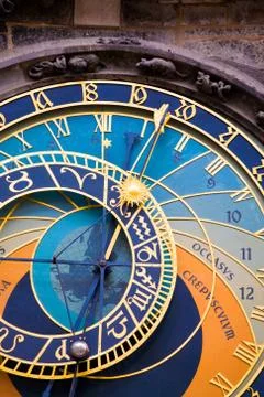 Astronomical clock Stock Photos