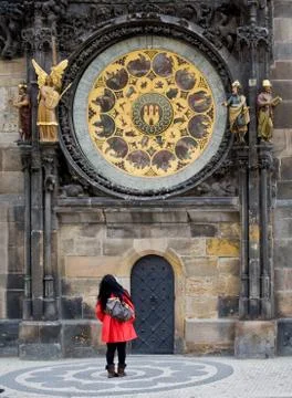 Astronomical clock Stock Photos