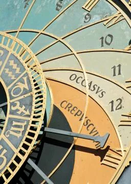 Astronomical clock Foto stock