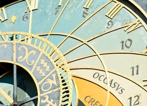 Astronomical clock Stock Photos