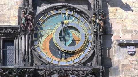 Astronomical clock, Prague. 스톡 동영상 144163000