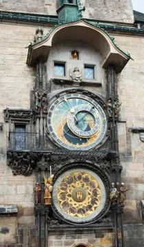 Astronomical clock in prague Stock Photos