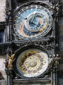 Astronomical clock  in prague Stock Photos