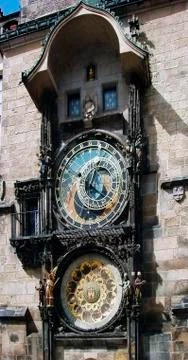 Astronomical clock  in prague Stock Photos