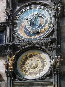 Astronomical clock  in prague Stock Photos