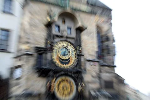Astronomical Clock in Prague	 Stockfoto's