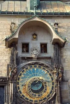 Astronomical clock of Prague Foto stock