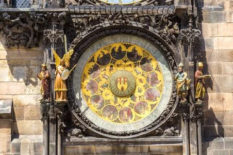 Astronomical Clock in Prague Stock Photos