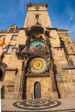 Astronomical Clock in Prague 스톡 사진
