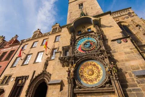 Astronomical Clock in Prague 스톡 사진