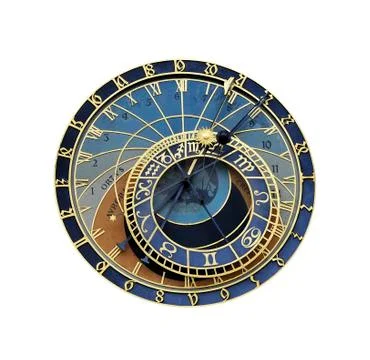 Astronomical clock in Prague 스톡 사진