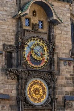 Astronomical Clock In Prague Stock-Fotos