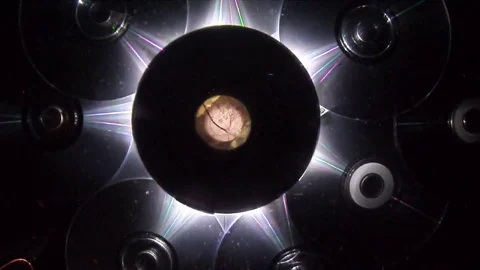 Astronomical moon with bright ligth Stock Footage 75044918
