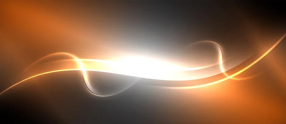 Astronomical object casting a bright light on a dark background Stock Illustration