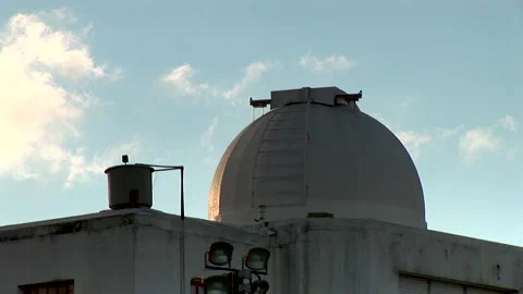 Astronomical observatory dome 03 Video stock 133615991