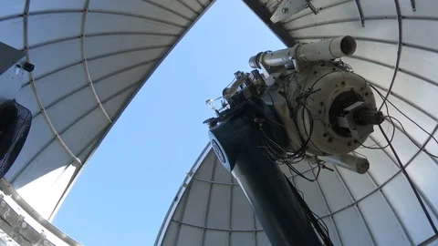 Astronomical observatory in Space center Stock Footage 99082967