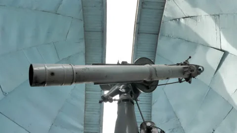 Astronomical Observatory Telescope Stock Footage 146325585
