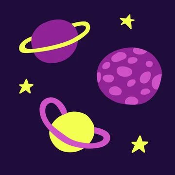 Astronomical or celestial objects Illustrazione stock