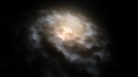 Astronomical, outer space, star filled galaxy with glowing interstellar dust. Stock Footage 35524455