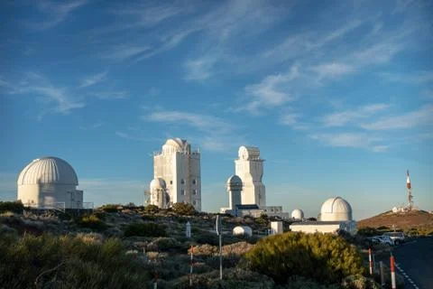Astronomical scientific complex in Spain Stock Photos