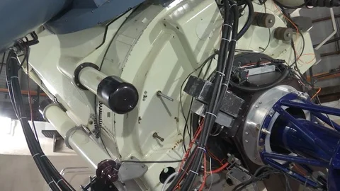 Astronomical telescope in observatory Video stock 100173297