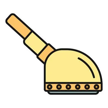 Astronomical telescope pointing up discovering space objects flat icon Ilustración de archivo