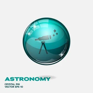 Astronomy 3D Buttons Stock Illustration