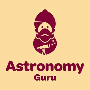 Astronomy Guru Logo Stock Illustration