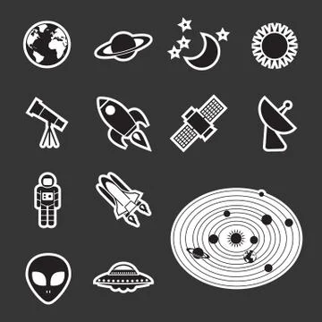 Astronomy icon Stock Illustration