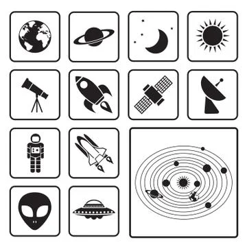 Astronomy icon Stock Illustration